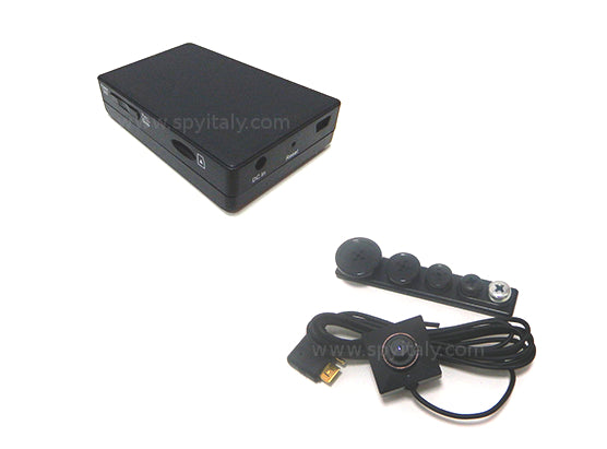 KIT-MINIDVR-W - Videoregistratore tascabile professionale con microcamera full HD